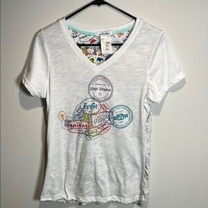 Disney Parks Travel Stamps Short Sleeve Tee